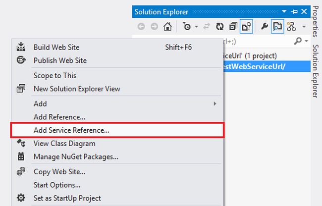 add service reference